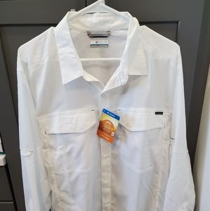 Men's Columbia Silver Ridge White Button Up